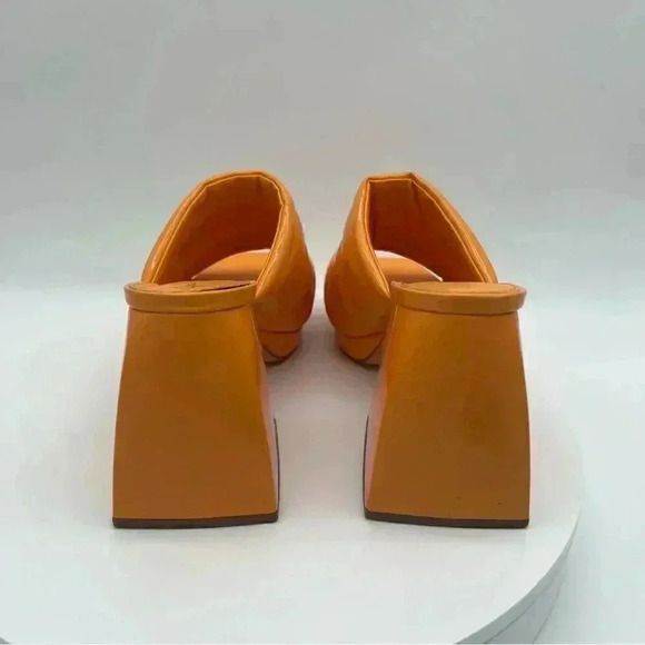 Circus NY Sandals | Marlie Platform – Citrus Orange | Size 6 - Picture 7 of 10